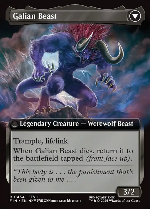 Vincent Valentine // Galian Beast - Back Face