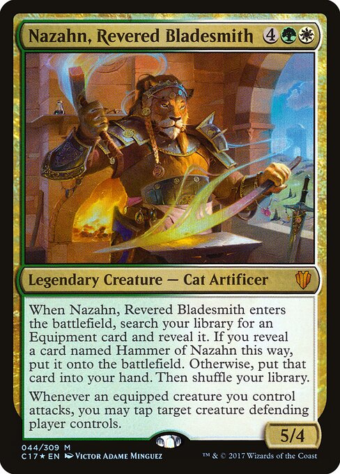 Nazahn, Revered Bladesmith C17-44 Mythic Excellent Englisch Foil