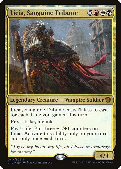 Licia, blutrünstige Tribunin C17-40 Mythic Excellent Englisch Foil