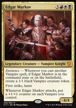 Edgar Markov (V.1) C17-36 Mythic Excellent Deutsch Foil