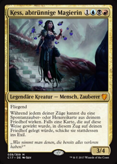 Kess, abtrünnige Magierin C17-39 Mythic Excellent Deutsch Foil