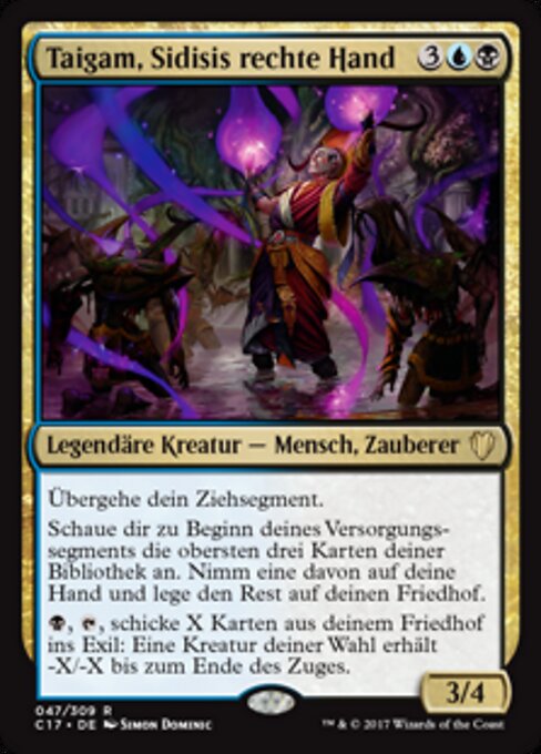 Taigam, Sidisis rechte Hand C17-47 Rare Excellent Deutsch