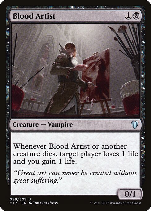 Blood Artist C17-99 Uncommon Light Played Englisch
