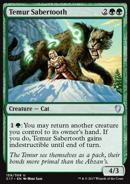 Temur-Säbelzahntiger C17-159 Uncommon Excellent Englisch