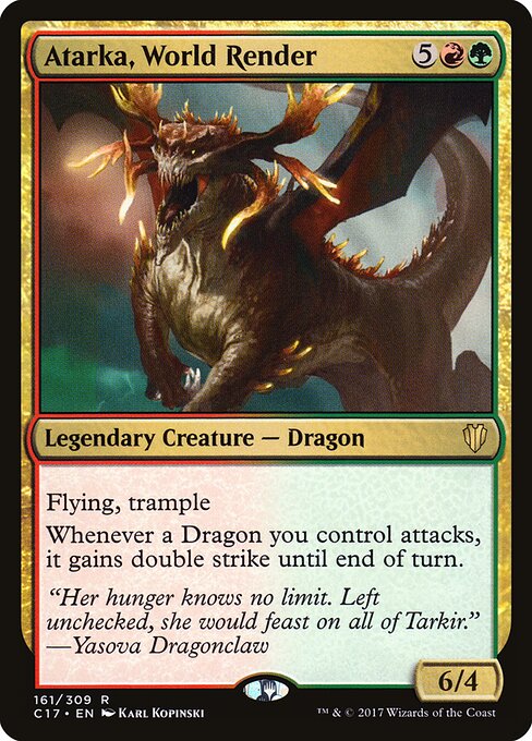 Atarka, World Render C17-161 Rare Near Mint Englisch