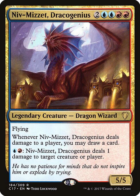 Niv-Mizzet, Dracogenius C17-184 Rare Excellent Englisch