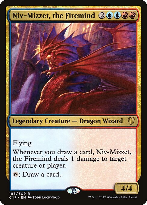 Niv-Mizzet, das Feuerhirn C17-185 Rare Light Played Englisch