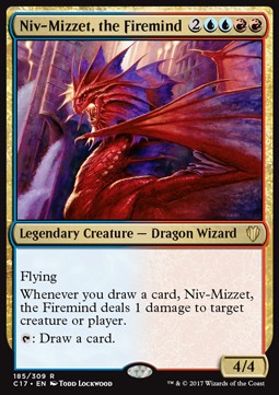 Niv-Mizzet, das Feuerhirn C17-185 Rare Excellent Deutsch