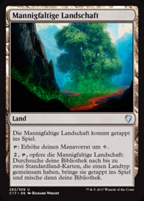 Mannigfaltige Landschaft C17-262 Uncommon Excellent Deutsch
