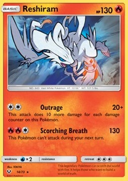 Reshiram SLG-14 Holo Rare Near Mint Deutsch
