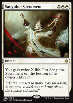 Blutrotes Sakrament XLN-33 Rare Excellent Englisch Foil