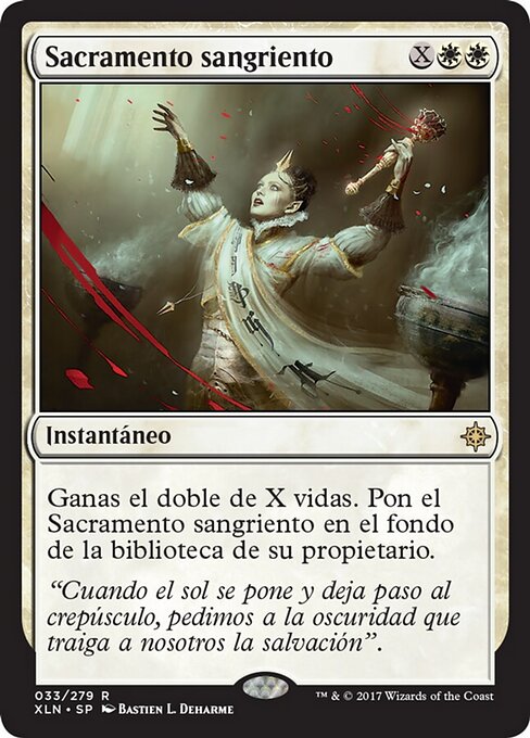 Sanguine Sacrament XLN-33 Rare Good Spanisch