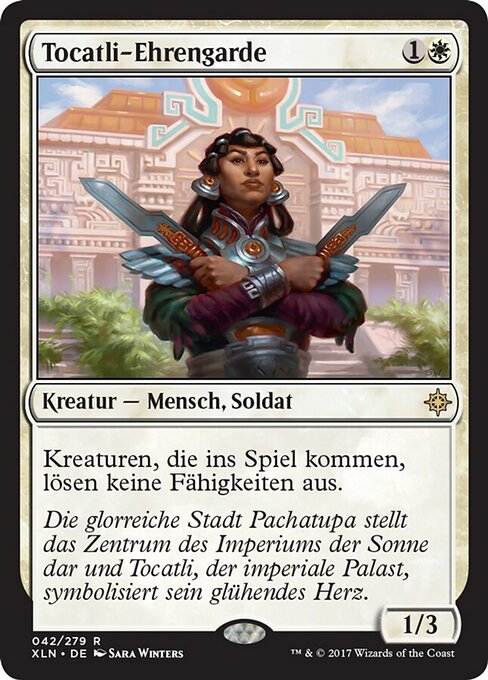 Tocatli-Ehrengarde XLN-42 Rare Excellent Deutsch