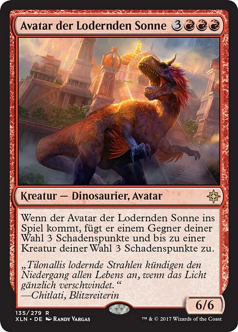 Avatar der Lodernden Sonne XLN-135 Rare Excellent Deutsch