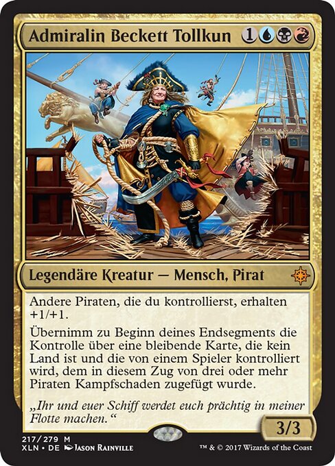 Admiralin Beckett Tollkun XLN-217 Mythic Excellent Deutsch