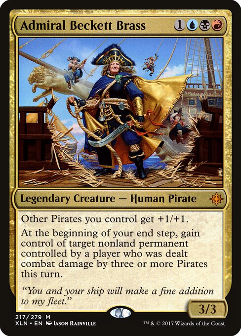 Admiral Beckett Brass XLN-217 Mythic Excellent Englisch Foil