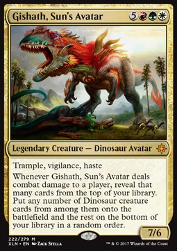 Gishath, Avatar der Sonne XLN-222 Mythic Light Played Deutsch