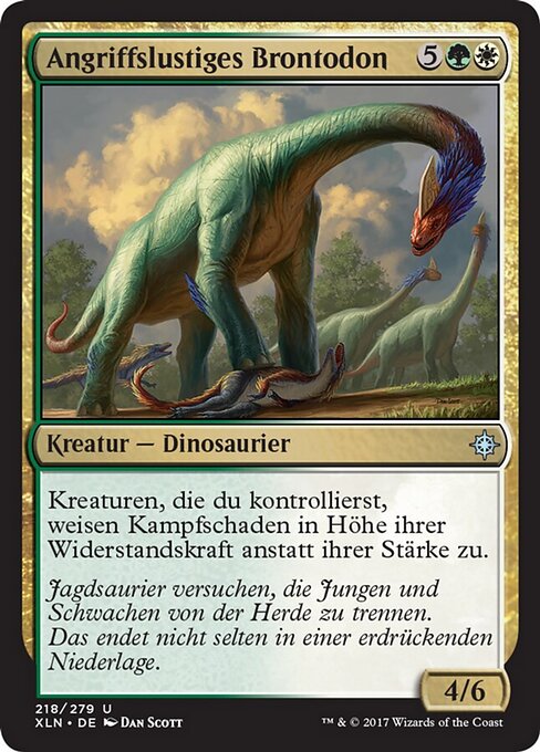 Angriffslustiges Brontodon XLN-218 Uncommon Excellent Deutsch