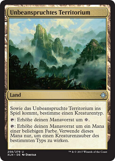 Unbeanspruchtes Territorium XLN-258 Uncommon Good Deutsch