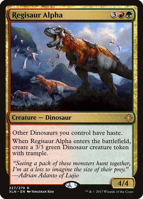 Regisaur Alpha XLN-227 Rare Excellent Englisch