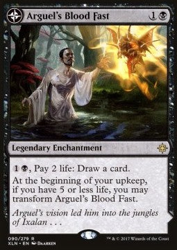 Arguel's Blood Fast / Temple of Aclazotz XLN-90 Rare Light Played Englisch