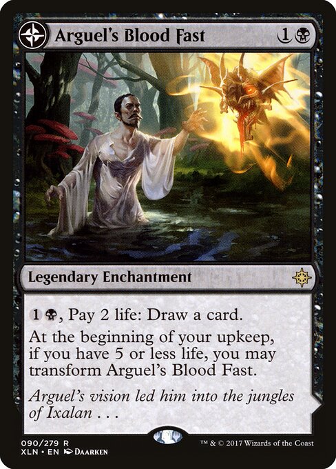 Arguel's Blood Fast / Temple of Aclazotz XLN-90 Rare Light Played Englisch
