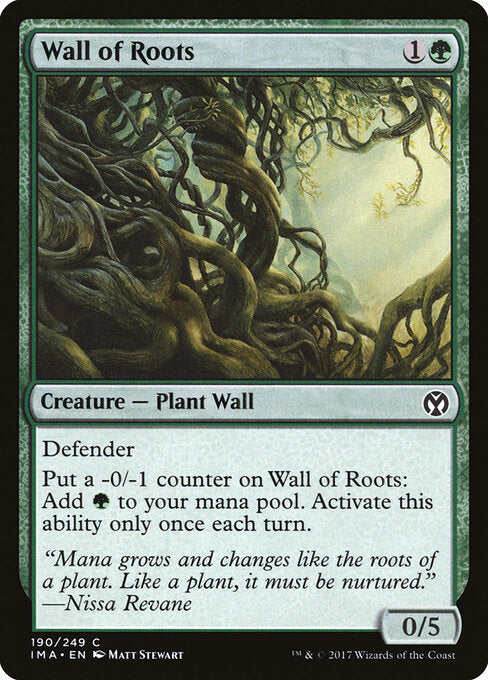 Wall of Roots IMA-190 Common Excellent Englisch Foil