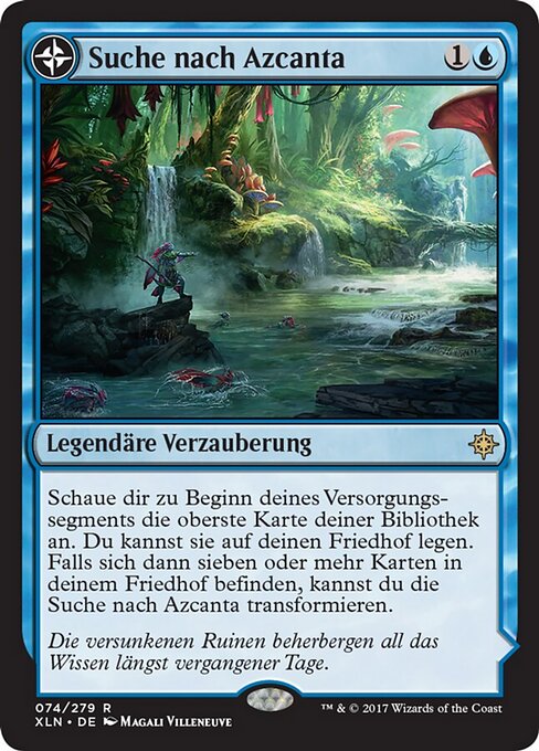 Suche nach Azcanta // Azcanta, die versunkene Ruine XLN-74 Rare Good Deutsch