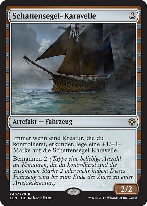 Schattensegel-Karavelle XLN-246 Rare Excellent Deutsch