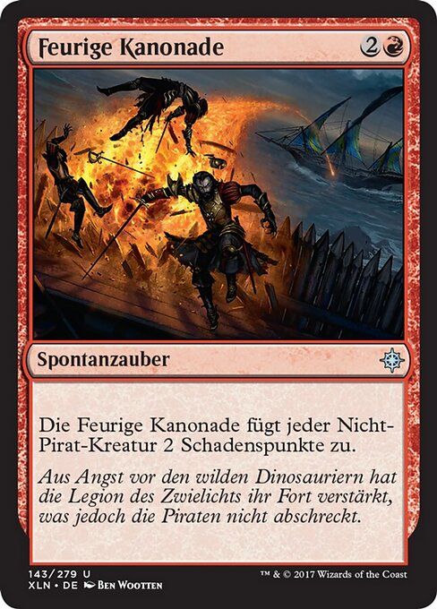 Feurige Kanonade XLN-143 Uncommon Excellent Deutsch