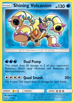 Shining Volcanion SLG-27 Ultra Rare Excellent Deutsch