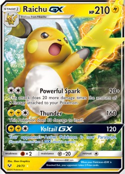 Raichu GX SLG-29 Ultra Rare Good Deutsch