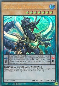 Buntäugiger Arc-Pendeldrache LEDD-C00 Ultra Rare Poor Deutsch