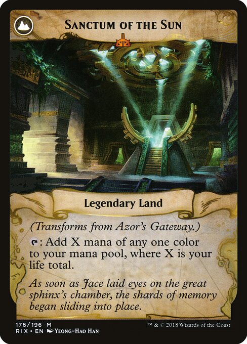 Azor's Gateway // Sanctum of the Sun - Back Face