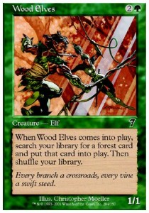 Wood Elves 7ED-284 Common Excellent Englisch