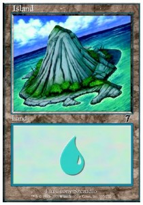 Island (V.4) 7ED-335 Land Light Played Englisch