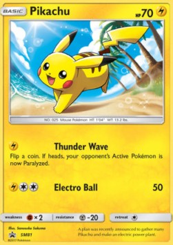 Pikachu SM-81 Promo Light Played Englisch