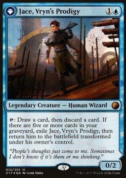 Jace, Wunderkind von Vryn // Jace, der entfesselte Telepath V17-12 Mythic Excellent Englisch Foil