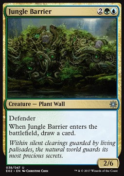 Jungle Barrier E02-38 Uncommon Excellent Englisch
