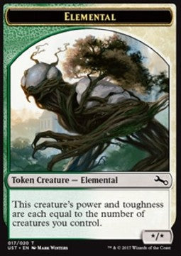 Elemental Token (Green and White */*) UST-T17 Token Excellent Englisch Foil