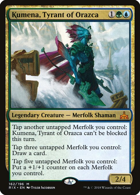 Kumena, Tyrant of Orazca RIX-162 Mythic Excellent Englisch Foil