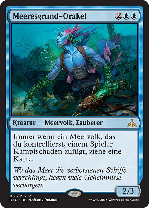 Meeresgrund-Orakel RIX-51 Rare Excellent Deutsch Foil