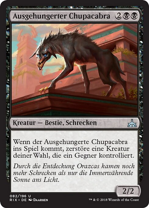 Ausgehungerter Chupacabra RIX-82 Uncommon Played Deutsch
