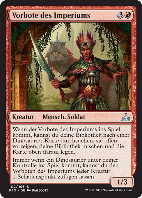 Vorbote des Imperiums RIX-102 Uncommon Excellent Deutsch Foil