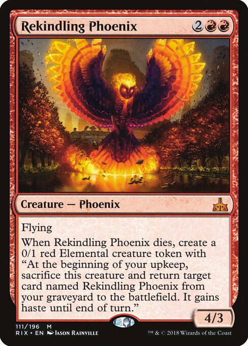 Wiederentflammender Phoenix RIX-111 Mythic Excellent Englisch