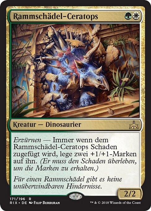 Rammschädel-Ceratops RIX-171 Rare Excellent Deutsch