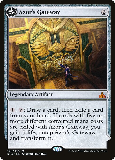 Azors Pforte // Heiligtum der Sonne RIX-176 Mythic Excellent Englisch Foil