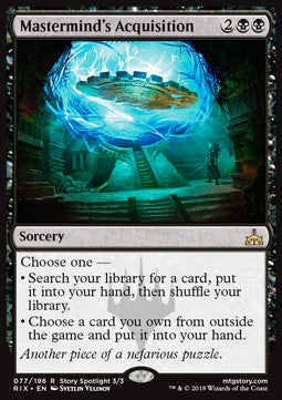 Mastermind's Acquisition RIX-77 Rare Light Played Englisch