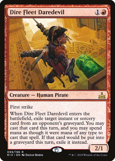 Dire Fleet Daredevil RIX-99 Rare Excellent Englisch