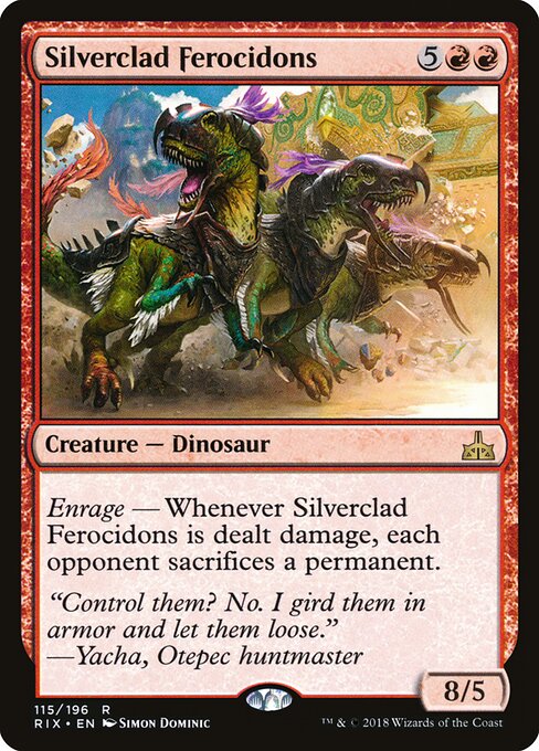 Silverclad Ferocidons RIX-115 Rare Near Mint Englisch